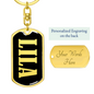 Lila v02 - Luxury Dog Tag Keychain