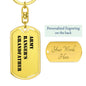 Army Ranger's Grandfather - Luxury Dog Tag Keychain