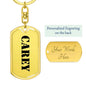 Carey - Luxury Dog Tag Keychain