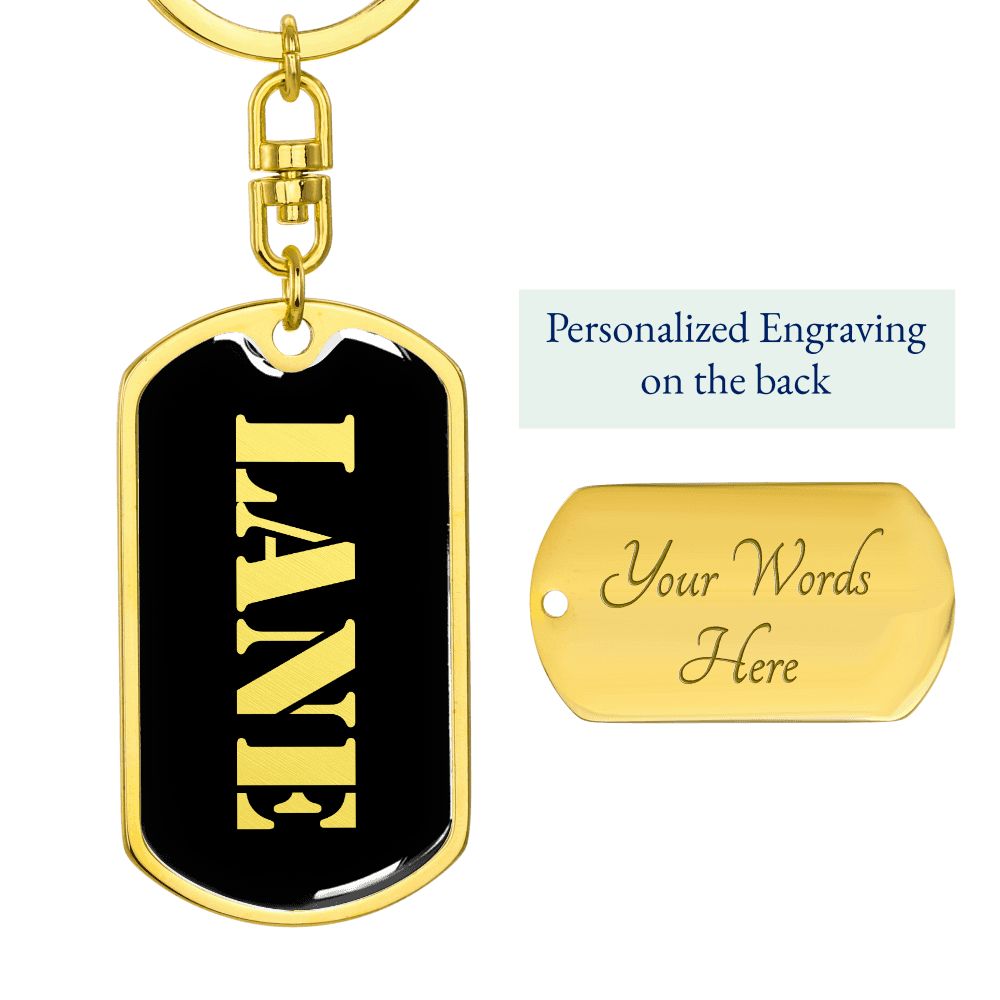 Lane v2 - Luxury Dog Tag Keychain