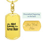 Great Dane - Luxury Dog Tag Keychain