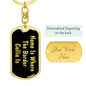 Border Collie's Home v2 - Luxury Dog Tag Keychain