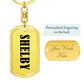 Shelby v01 - Luxury Dog Tag Keychain