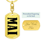 Mai v01 - Luxury Dog Tag Keychain