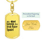 Irish Water Spaniel - Luxury Dog Tag Keychain