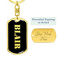 Blair v2 - Luxury Dog Tag Keychain