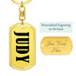 Judy v01 - Luxury Dog Tag Keychain
