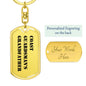 Coast Guardsman's Grandfather - Luxury Dog Tag Keychain