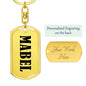 Mabel v01 - Luxury Dog Tag Keychain