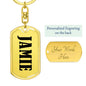 Jamie v01 - Luxury Dog Tag Keychain