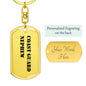 Coast Guard Nephew - Luxury Dog Tag Keychain