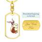Happy Donkey - Luxury Dog Tag Keychain