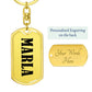 Marla v01 - Luxury Dog Tag Keychain
