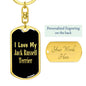 Love My Jack Russell Terrier v2 - Luxury Dog Tag Keychain