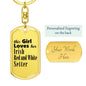 Irish Red and White Setter - Luxury Dog Tag Keychain