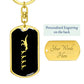 Mama Dinosaur With 4 Hatchlings v2 - Luxury Dog Tag Keychain
