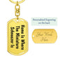 Miniature Schnauzer's Home - Luxury Dog Tag Keychain