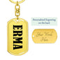 Erma v01 - Luxury Dog Tag Keychain