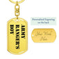 Army Ranger's Boy - Luxury Dog Tag Keychain