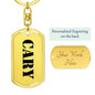 Cary - Luxury Dog Tag Keychain