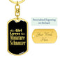 Miniature Schnauzer v2 - Luxury Dog Tag Keychain