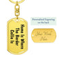Border Collie's Home - Luxury Dog Tag Keychain