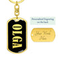 Olga v02 - Luxury Dog Tag Keychain