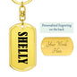 Shelly v01 - Luxury Dog Tag Keychain