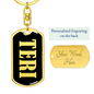 Teri v02 - Luxury Dog Tag Keychain