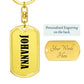 Johanna v01 - Luxury Dog Tag Keychain