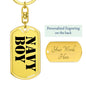 Navy Boy - Luxury Dog Tag Keychain