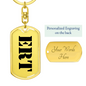 Ert - Luxury Dog Tag Keychain