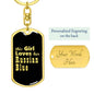 Russian Blue v2 - Luxury Dog Tag Keychain