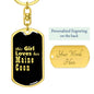 Maine Coon v2 - Luxury Dog Tag Keychain