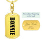 Bonnie v01 - Luxury Dog Tag Keychain
