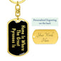 Great Pyrenees's Home v2 - Luxury Dog Tag Keychain