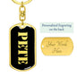 Pete v3 - Luxury Dog Tag Keychain