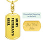 Army Veteran's Girl - Luxury Dog Tag Keychain