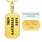 Navy Veteran's Girl - Luxury Dog Tag Keychain