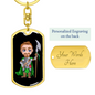 Knight 01-2 - Luxury Dog Tag Keychain