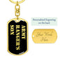 Army Ranger's Son v2 - Luxury Dog Tag Keychain
