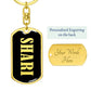 Shari v02 - Luxury Dog Tag Keychain