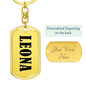Leona v01 - Luxury Dog Tag Keychain