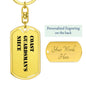 Coast Guardsman's Niece - Luxury Dog Tag Keychain