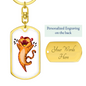 Tiger 02 - Luxury Dog Tag Keychain