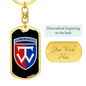 58th Motorized Infantry Brigade (Ukraine) v3 - Luxury Dog Tag Keychain
