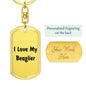Love My Beaglier v4 - Luxury Dog Tag Keychain