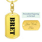 Bret - Luxury Dog Tag Keychain