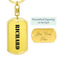 Richard - Luxury Dog Tag Keychain