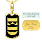 Ed v3 - Luxury Dog Tag Keychain